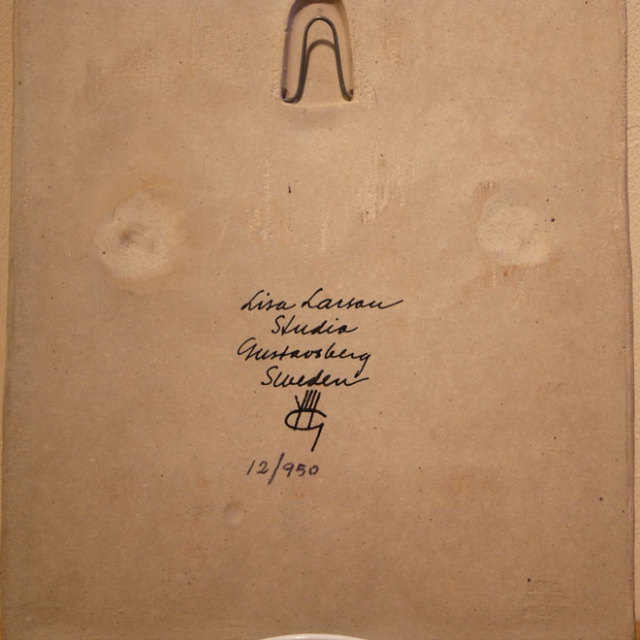 Lisa Larson / リサ・ラーソン グスタフスベリ  ウォールプレート「Vasco da Gama」