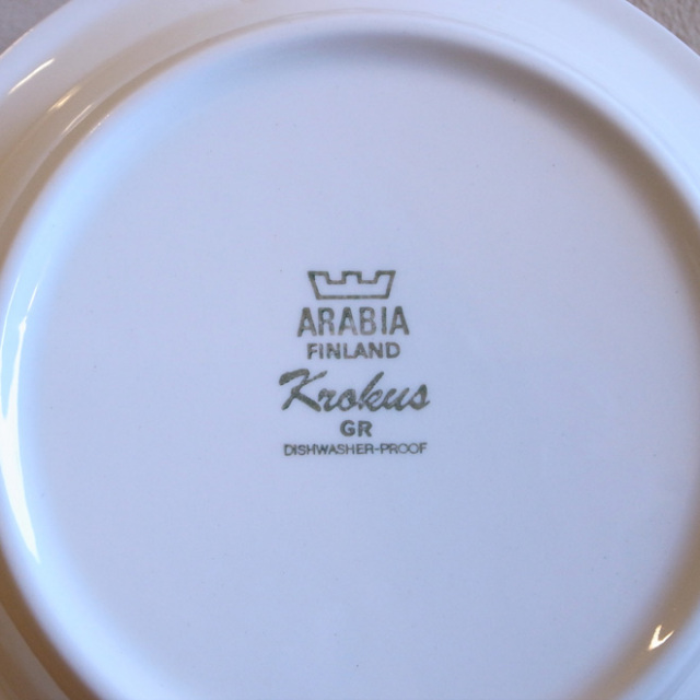 Esteri Tomula / エステリ・トムラ ARABIA Krokus / クロッカス グレーリム　ディーププレート