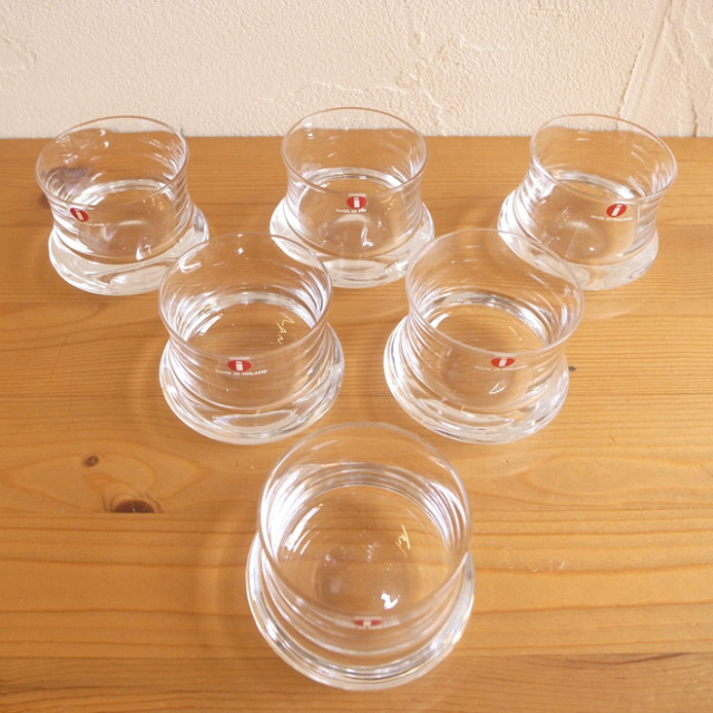 Tapio Wirkkala  / タピオ・ウィルッカラ イッタラ Romantica  ショットグラス　6個入り　箱付き