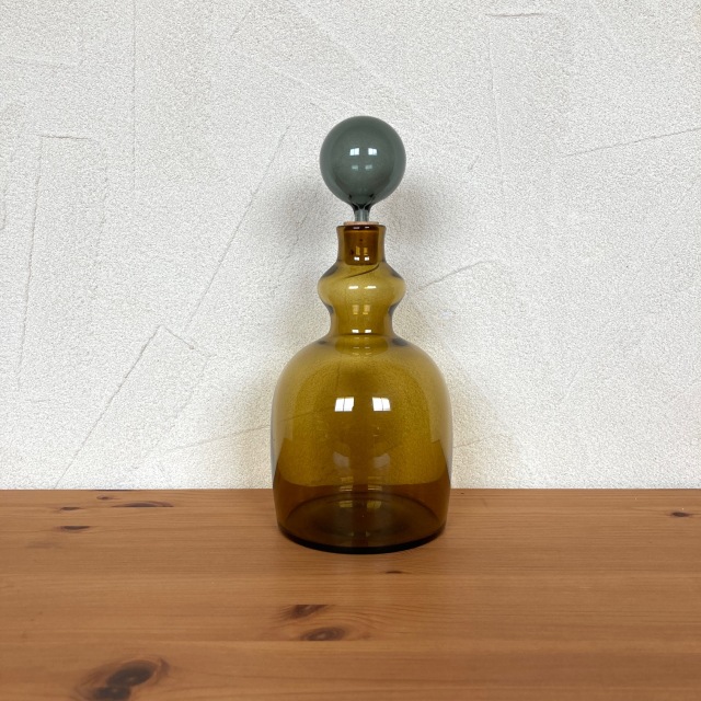 Kaj Franck / カイ・フランク ヌータヤルヴィ KF503 Decanter【アンバー&グレー】 北欧ヴィンテージ雑貨
