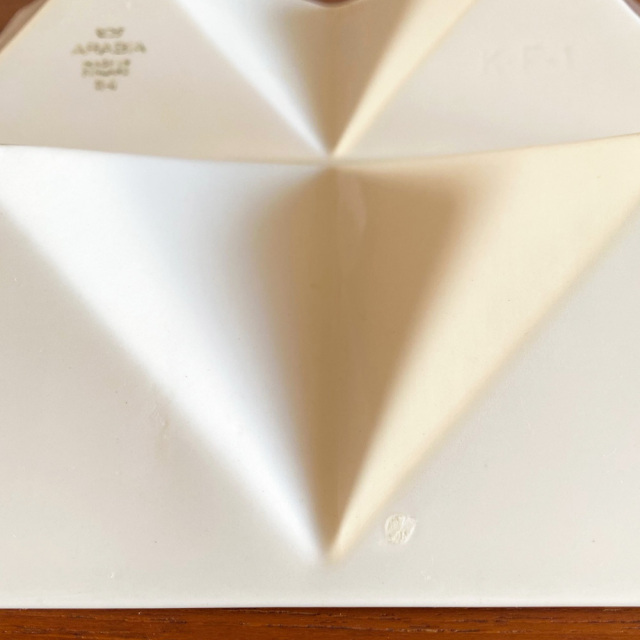 Kaj Franck / カイ・フランク KF-1 Origami オリガミ ディッシュプレート 裏面アップ