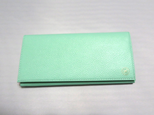 菊紋入り長財布【グリーン】