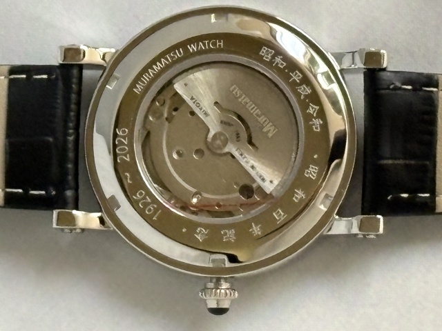 PRINCE自動巻き腕時計「皇室時計」黒文字盤（赤秒針タイプ）PAT126