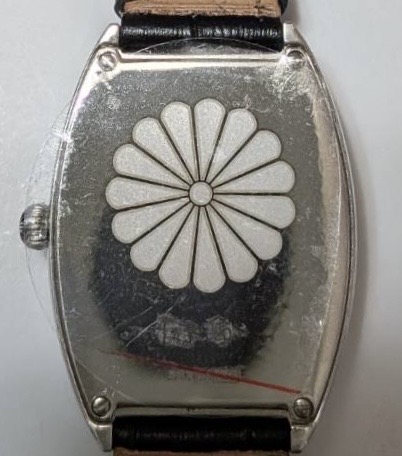 【貴重】オブレイ　時計　ソリッドシルバー無垢 PRINCE銀無垢トノー型腕時計＜ローマ数字文字盤＞