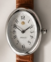 PRINCEレディースウォッチ　オーバルタイプ【茶ベルト】