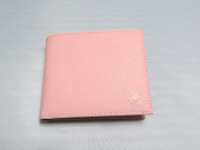 菊紋入り二つ折り財布【ピンク】