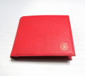 菊紋入り二つ折り財布【レッド】
