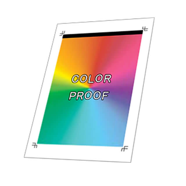 レポート用紙　カラープルーフイメージ