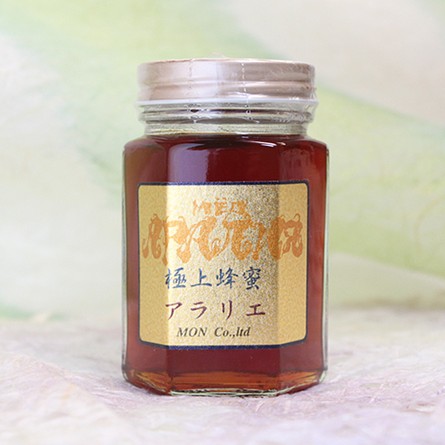 極上アラリエ（ウコギ科の花の蜂蜜）　非加熱 生蜂蜜　180g