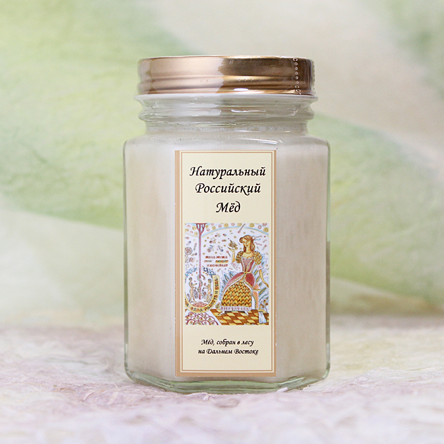 ホワイトハニー　クリームリーパ（白いアムール菩提樹の花の蜂蜜） 非加熱　生蜂蜜　180g