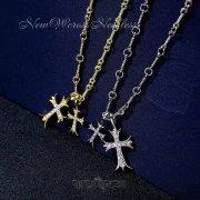 ペアクロス Gold&amp;Shilver Neckless ネックレス