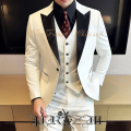 New Formal White 3PSuit ホワイトスーツ　結婚式スーツ　ホストスーツ　パーティースーツ