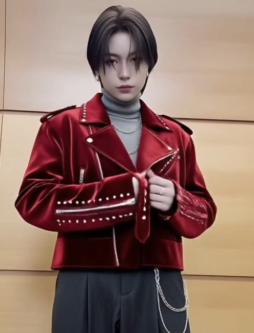 New velor W ライダーズ　JK　ベロアスタッズダブルライダースジャケット　ホストジャケット