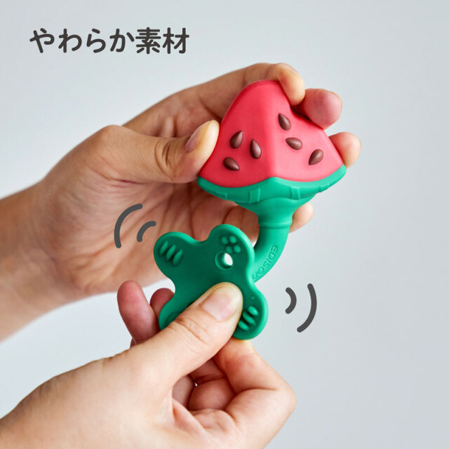 カミカミBaby 立体スイカ リアルでかわいい立体型の歯がため