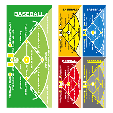 作戦ボードタオル 野球 マイクロファイバー仕様 スポーツタオル スポーツ雑貨 グッズの通販