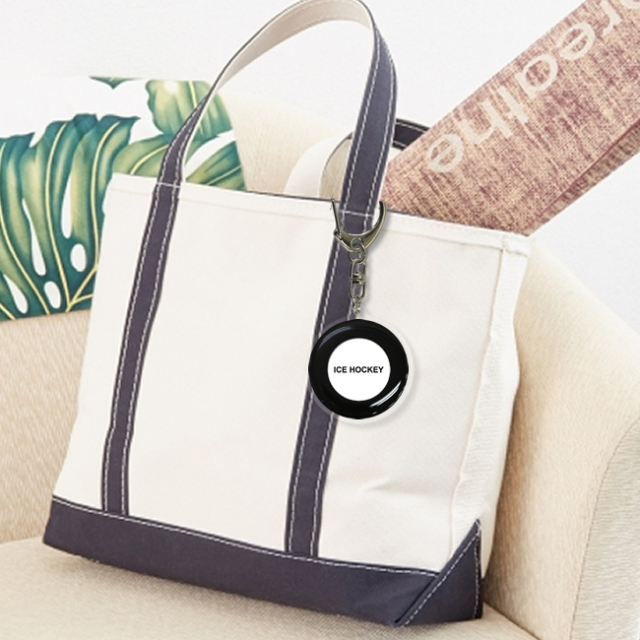 アクリルキーホルダー　アイスホッケー柄　トートバッグ