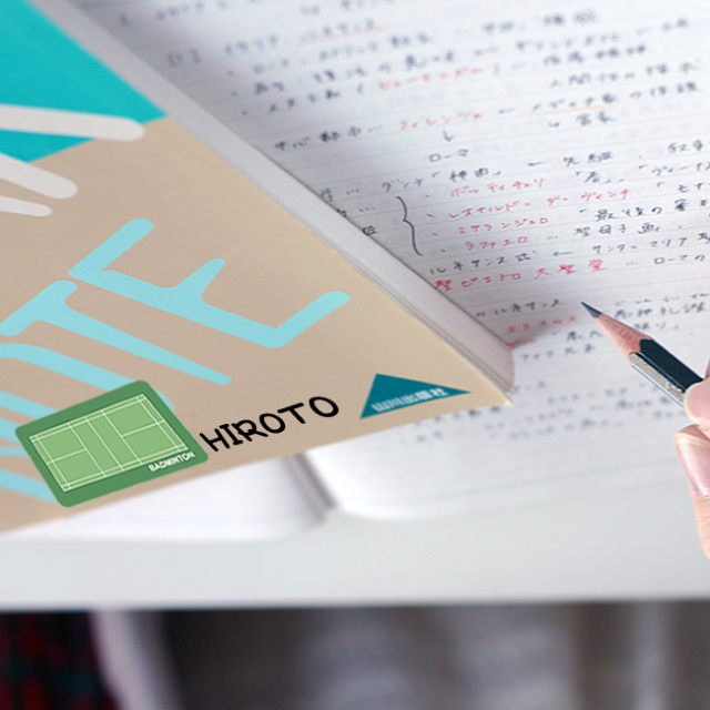 コートシール　バドミントン　使用例