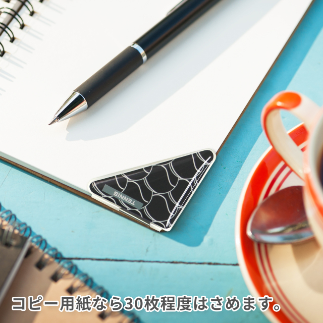 カドッコクリップテニスボール柄(小)-角にぴったりフィット