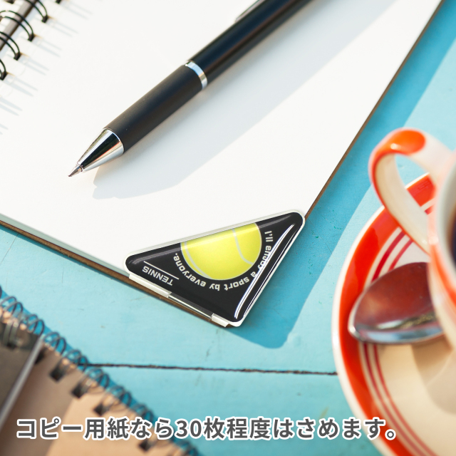 カドッコクリップテニスボール柄(大)-角にぴったりフィット