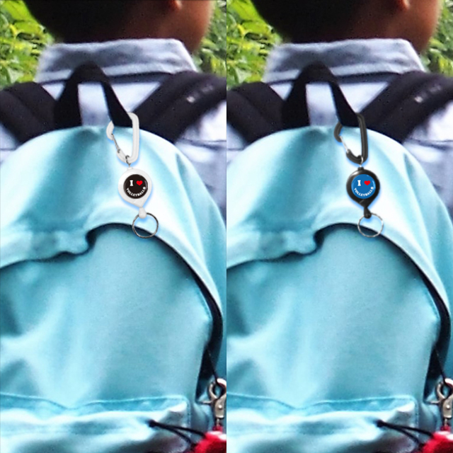 リールキー　スマイル柄　バレーボール　使用例1