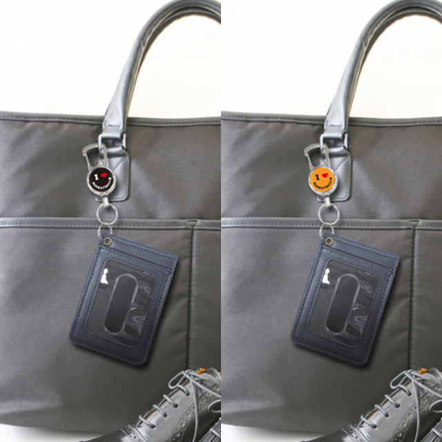 シルバーリールキー　スマイル柄　使用例1