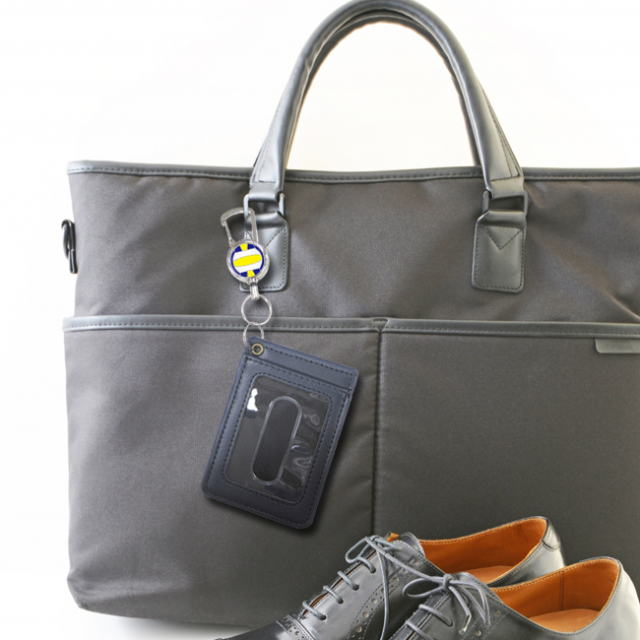 シルバーリールキー　バレーボール柄　使用例1