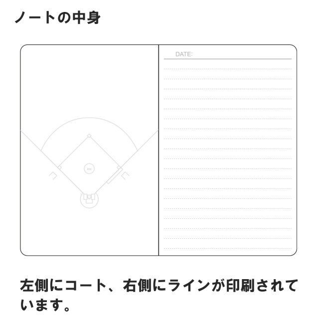 日本製 作戦ノート・野球ボール柄 2冊セット【A6サイズ・50