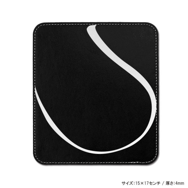 レザー製マウスパッド　テニス柄