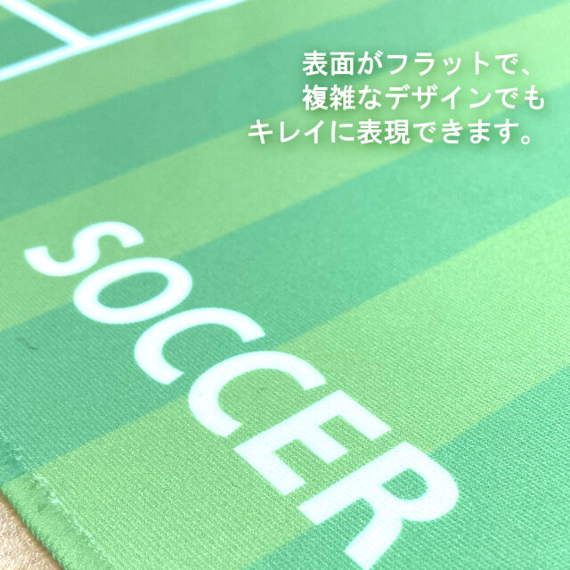 作戦ボードフェイスタオル　コート柄　サッカー