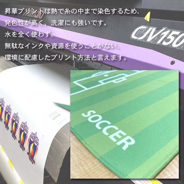 作戦ボードフェイスタオル　コート柄　サッカー