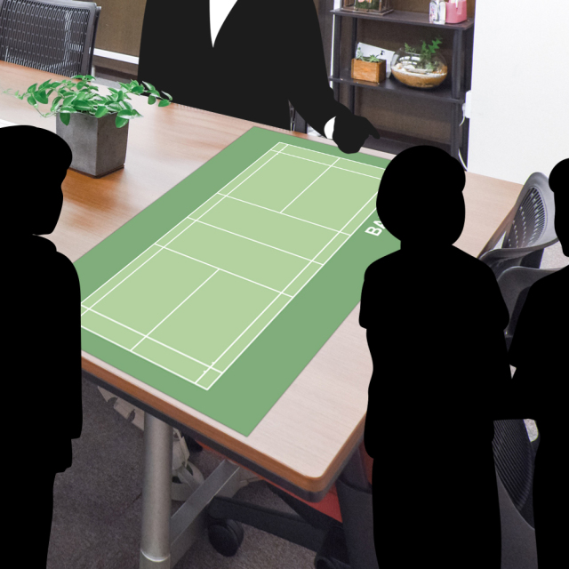 特大作戦ボードウォールステッカー バドミントン スポーツ雑貨 グッズの通販