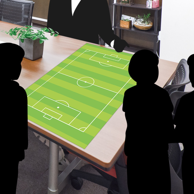【受取人様決定しました】テーブルサッカーボード A1サイズ 特大作戦ボードウォールステッカー・サッカー | スポーツ雑貨