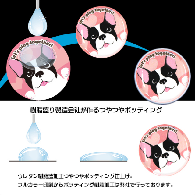 プロモラン　わんこ柄(フレンチブルドッグ)