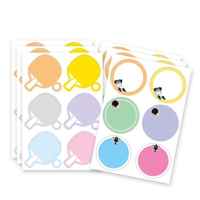 色紙シール　卓球