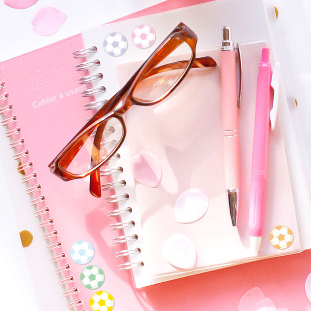 シール　サッカーボール　カラフル