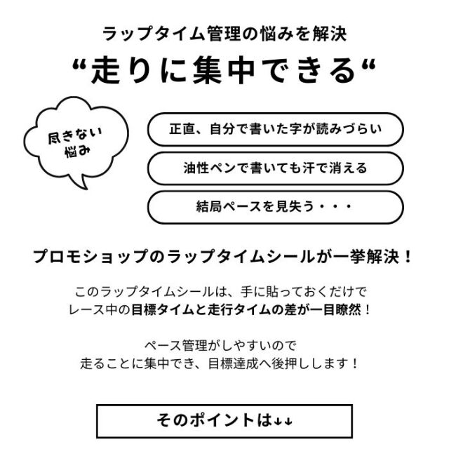 ラップタイムシール