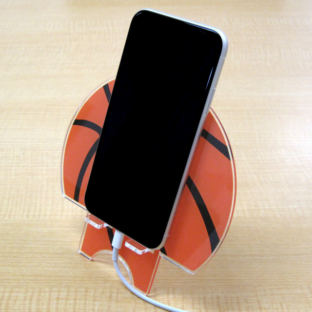 アクリルスマホスタンド　ボール柄　バスケ