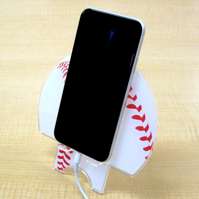 アクリルスマホスタンド　ボール柄　野球