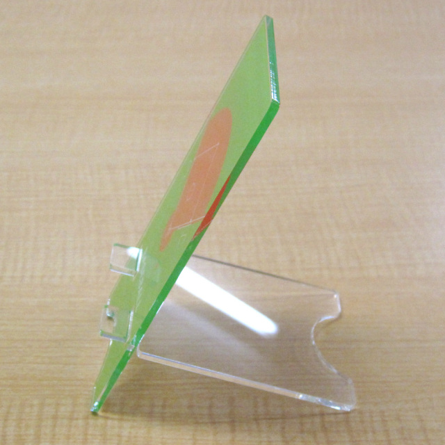 アクリルスマホスタンド　コート柄　野球