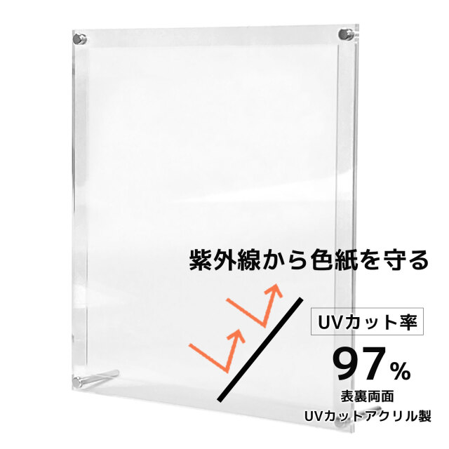 ＵＶカット　色紙額縁