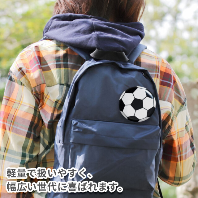 缶バッジ Φ56mm 2個セット サッカーボール柄
