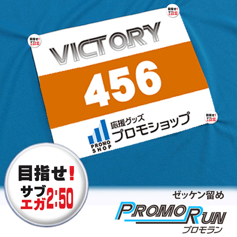プロモランゼッケン留めサブエガ2：50
