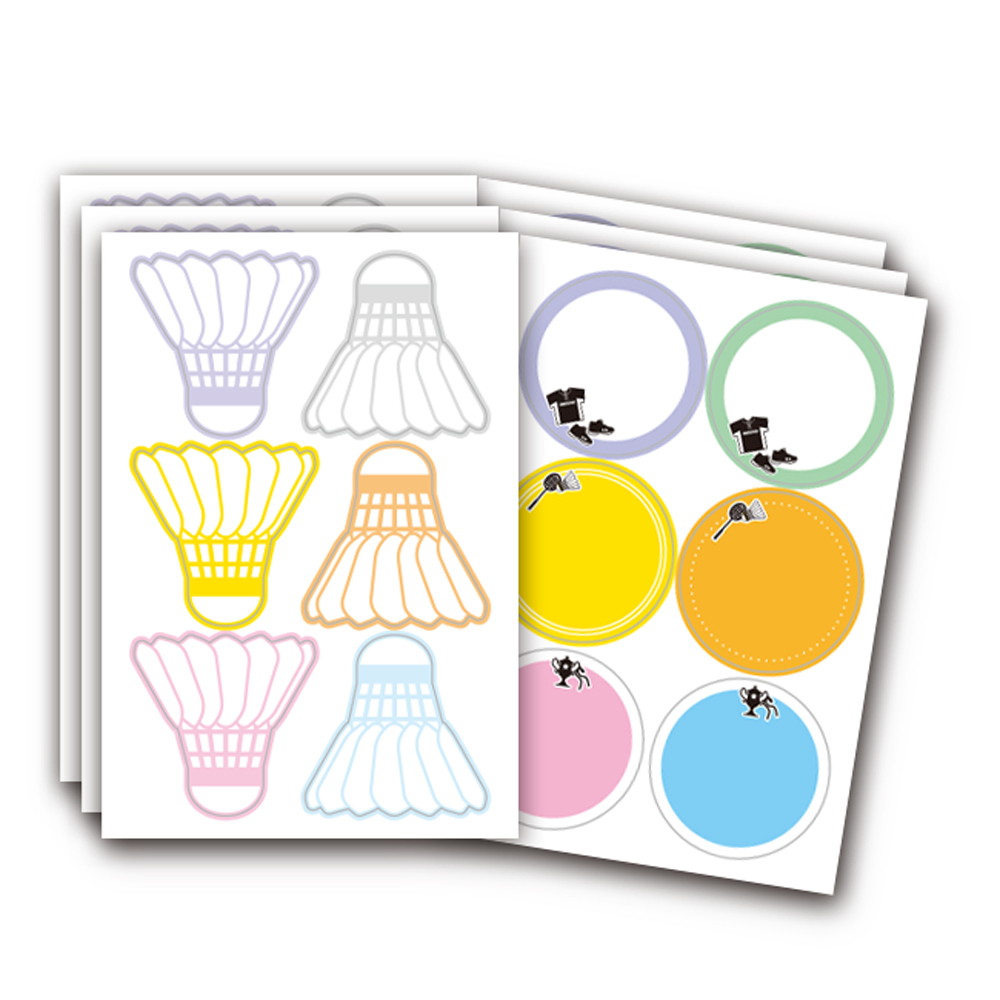 色紙シール　バドミントン