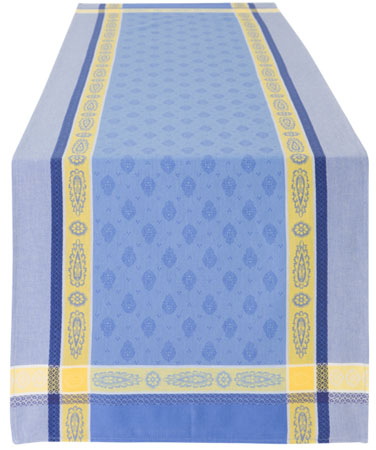 ジャガード織りテフロン撥水加工テーブルランナー50×160cmサイズMarat d'Avignon マラダヴィニョン（ヴォークリューズ・全4色）【フランス】CHM_JCQ07