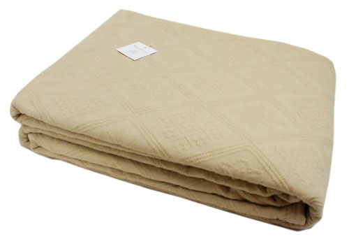 マリネットMARINETTE ベッドカバー、ベッドスプレッド240×260cmサイズ（RIHANNA・ベージュ）CVR_BT_LIT28