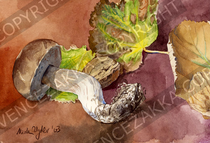 プロヴァンス風景絵画（プロヴァンス特産物、セップ茸） PT_MRT_29