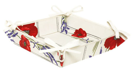 リボントレイ・カルトナージュパニエ（コクリコ＆ラベンダー・オフホワイト）CAR_P76