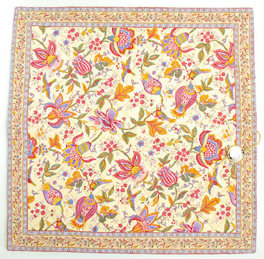 ヴァルドローム VALDROME キルトクッションカバー40×40cmサイズ（colombes コロンブ） 【フランス製】 VAL_HOU_01