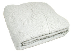 マリネットMARINETTE  ブティBOUTIS キルトマルチカバー160×160cmサイズ（VALBONNE ヴァルボンヌ・パールグレー）CVR_BT_LIT26