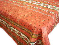 プロヴァンスプリントテーブルクロス撥水加工 Marat d'Avignon マラダビニョン（トラディション・ルイユ）長方形全７サイズ【フランス】 NAP_25_244e